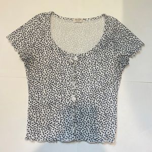 John Galt Scoop Neckline Crop Top